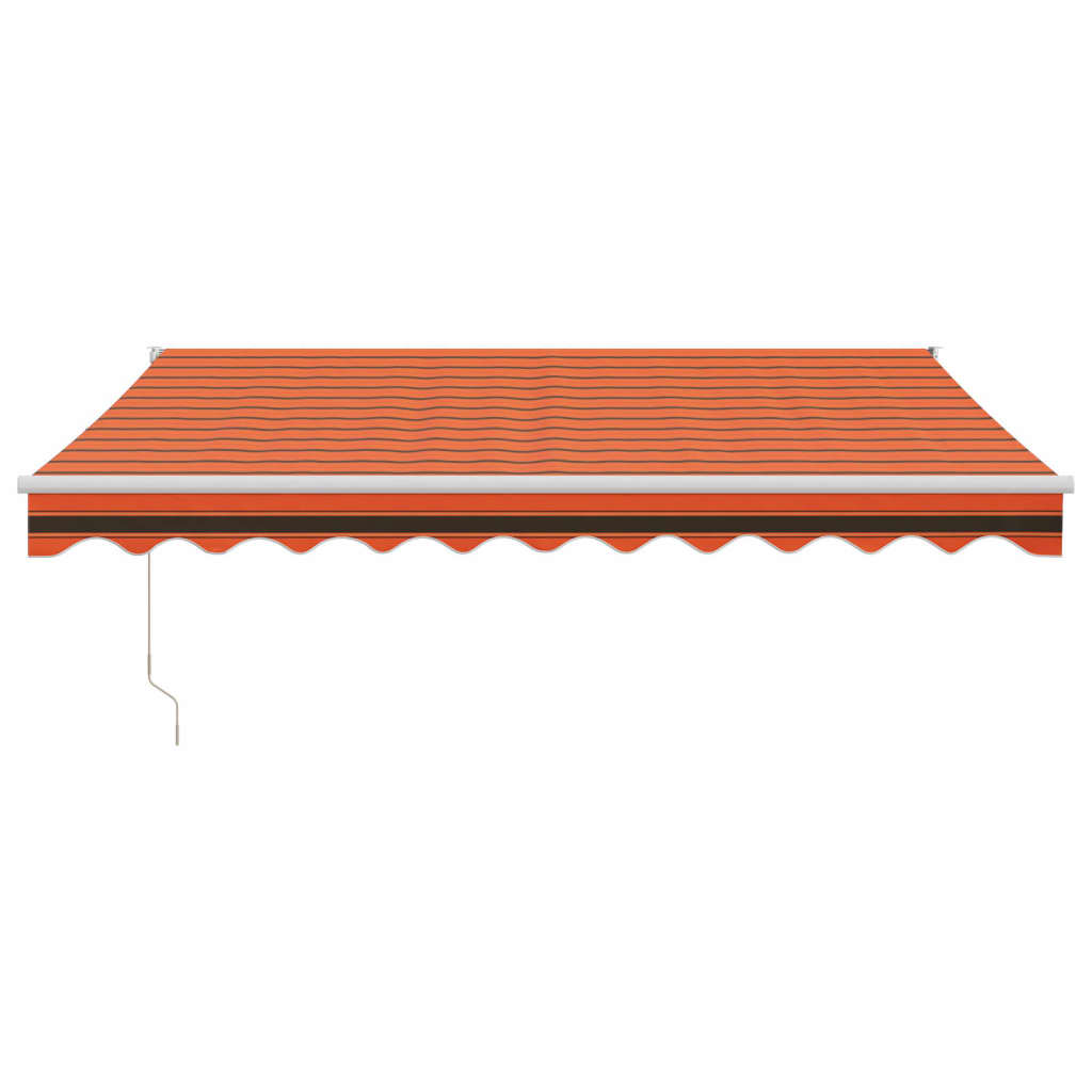 foldemarkise 3x2,5 m automatisk betjening orange og brun