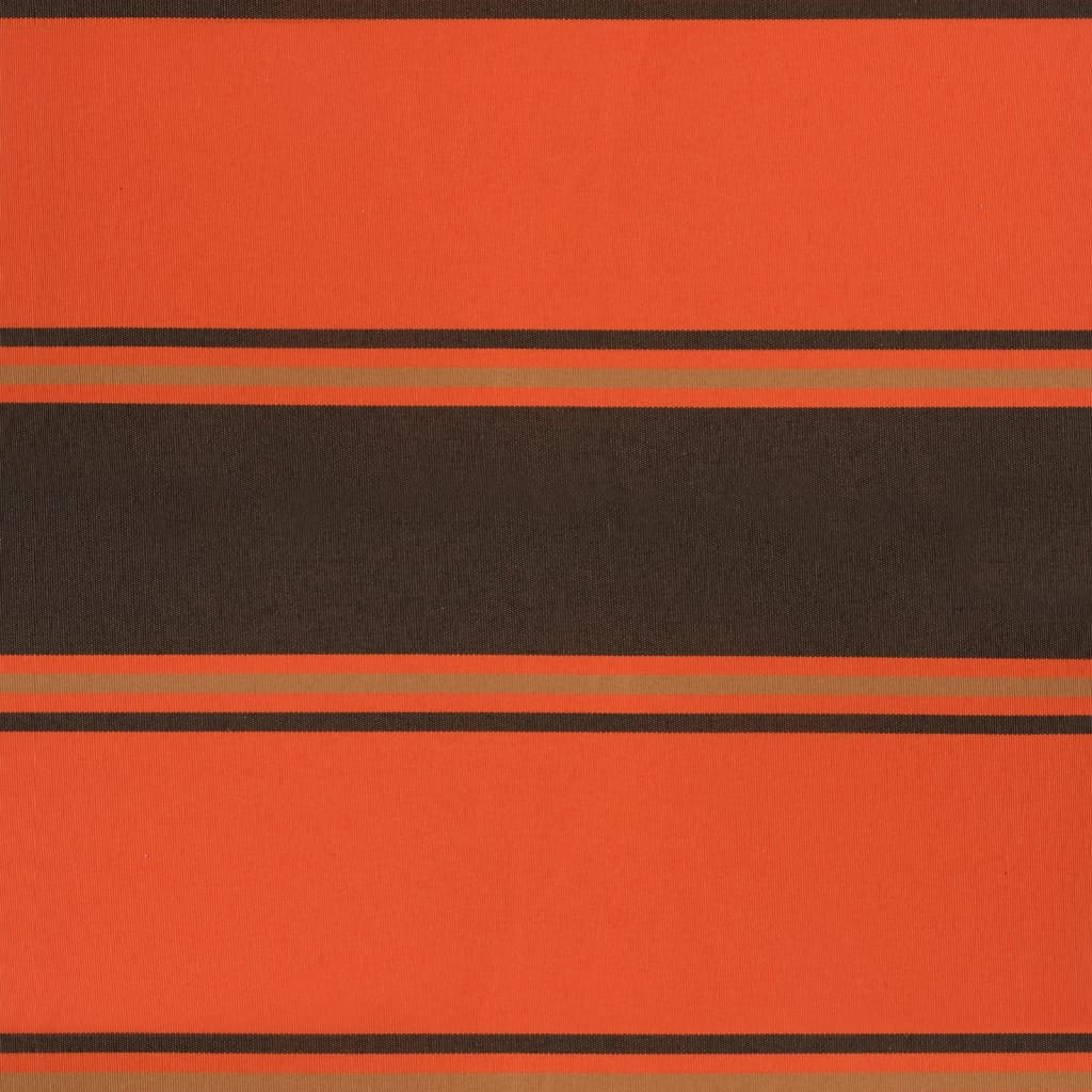foldemarkise 4x3 m automatisk betjening orange og brun