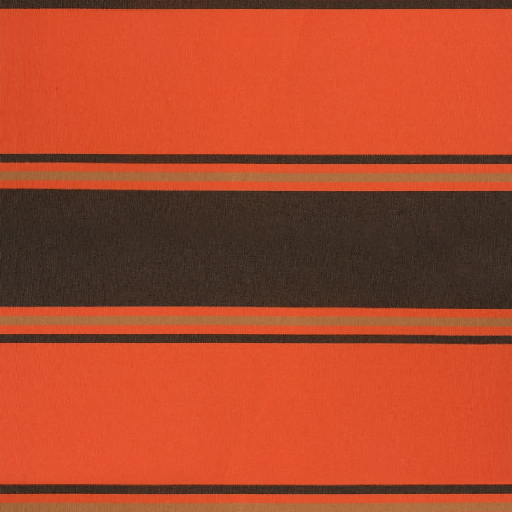 foldemarkise 4x3 m automatisk betjening orange og brun