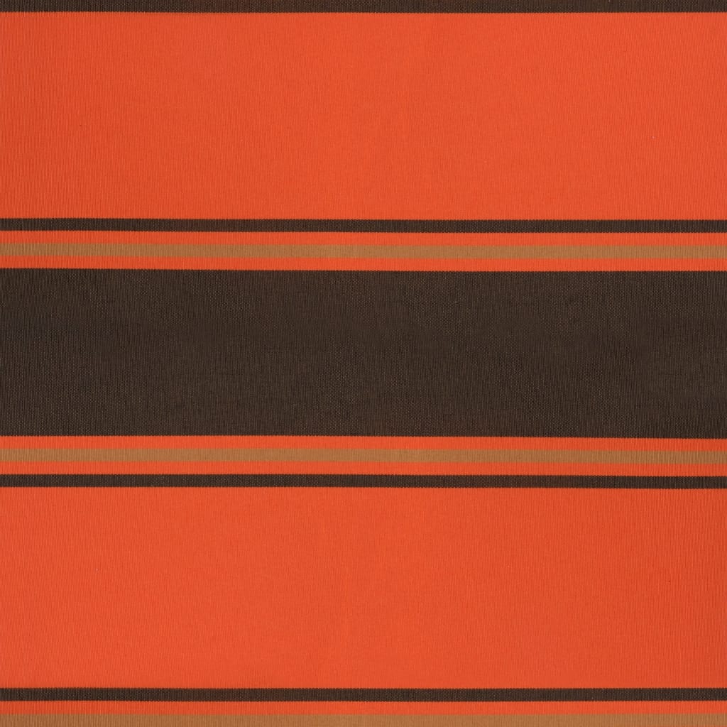 foldemarkise 4,5x3 m automatisk betjening orange og brun