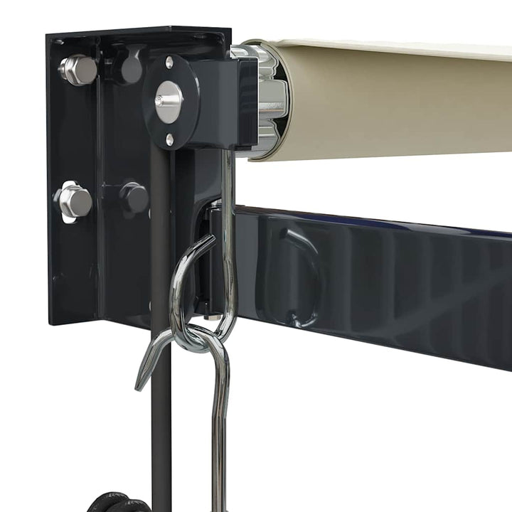 foldemarkise 4x3 m automatisk betjening cremefarvet