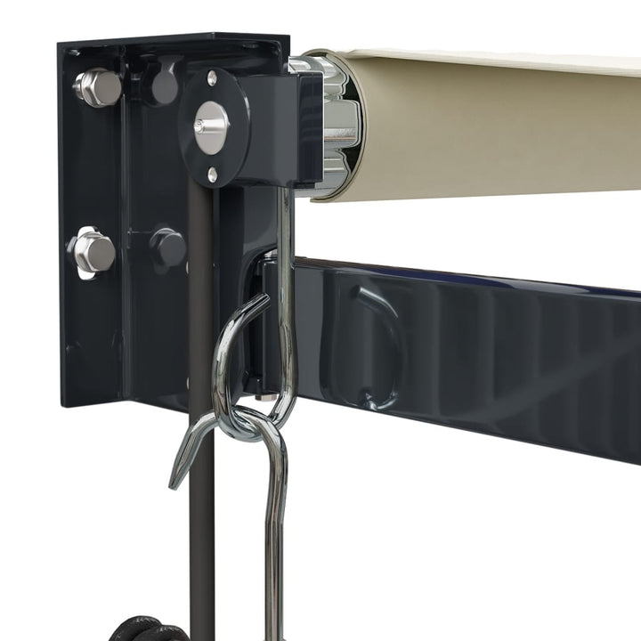 foldemarkise 4,5x3 m automatisk betjening cremefarvet