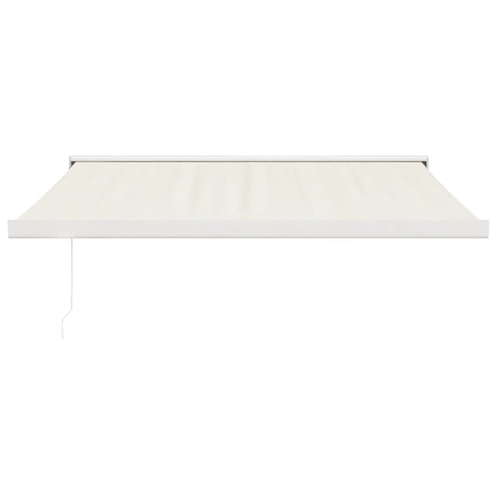 foldemarkise manuel betjening 3,5x2,5 m stof aluminium creme