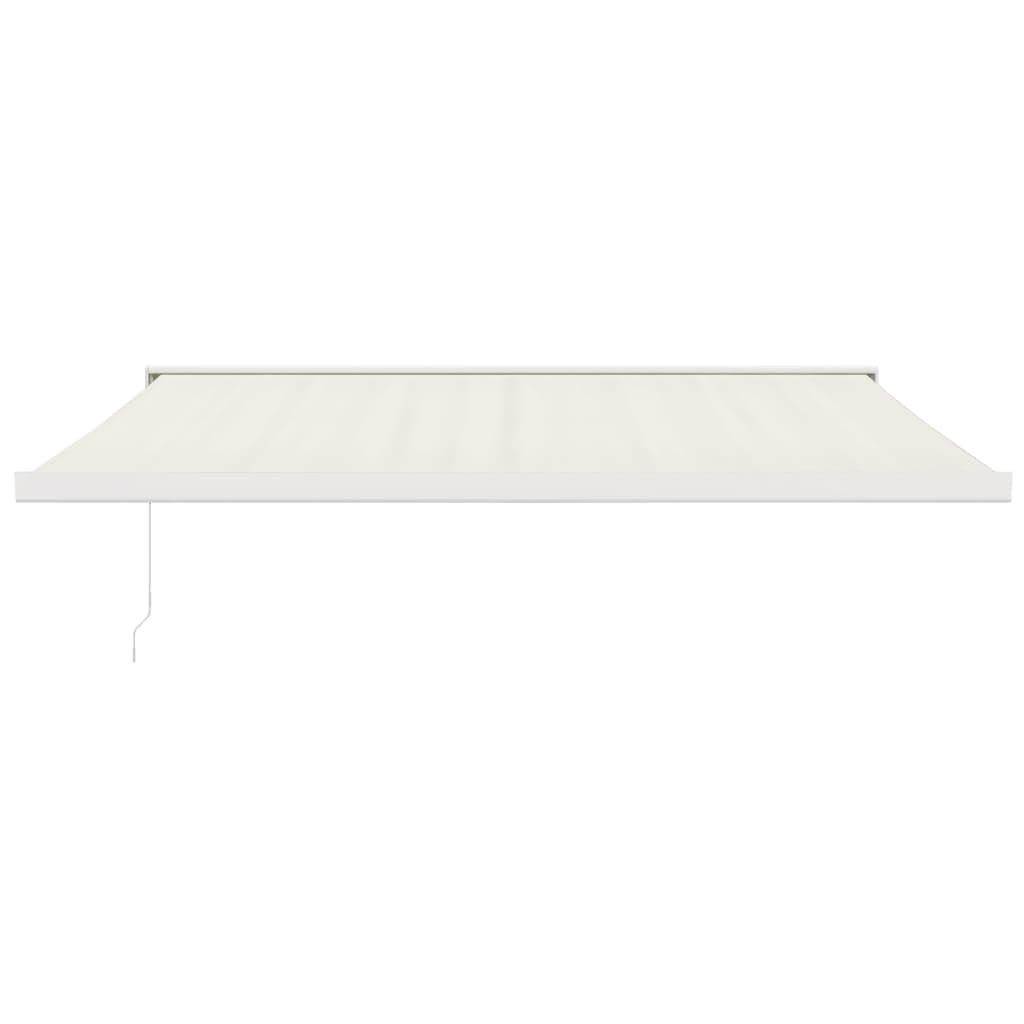foldemarkise manuel betjening 4,5x3 m stof aluminium creme