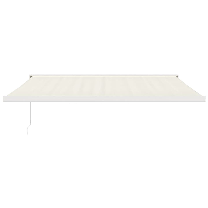 foldemarkise manuel betjening 4,5x3 m stof aluminium creme
