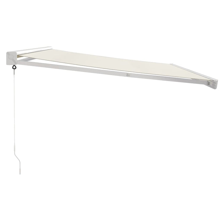 foldemarkise manuel betjening 4,5x3 m stof aluminium creme