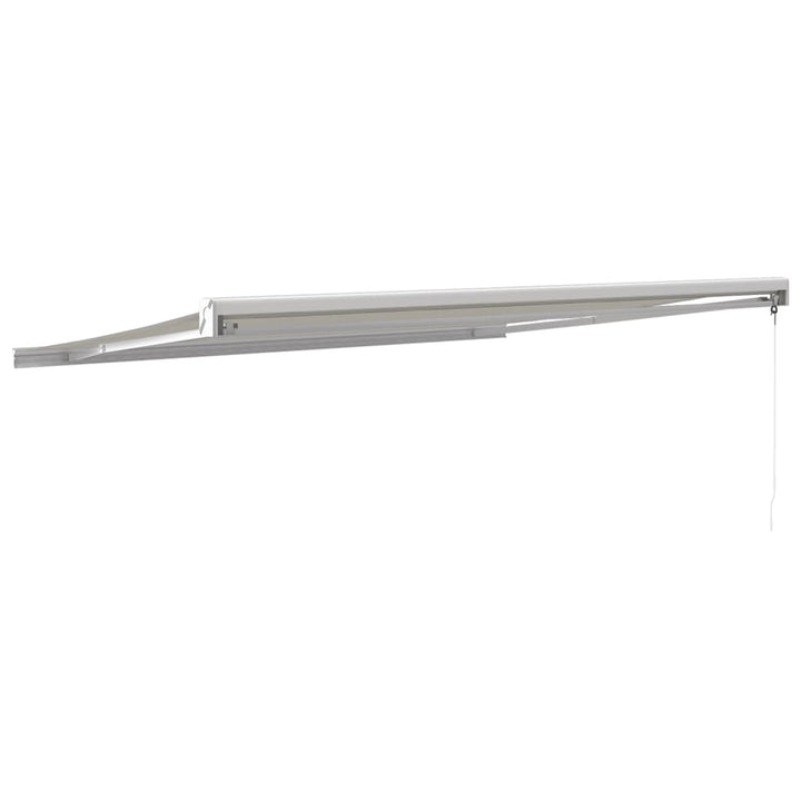 foldemarkise manuel betjening 4,5x3 m stof aluminium creme
