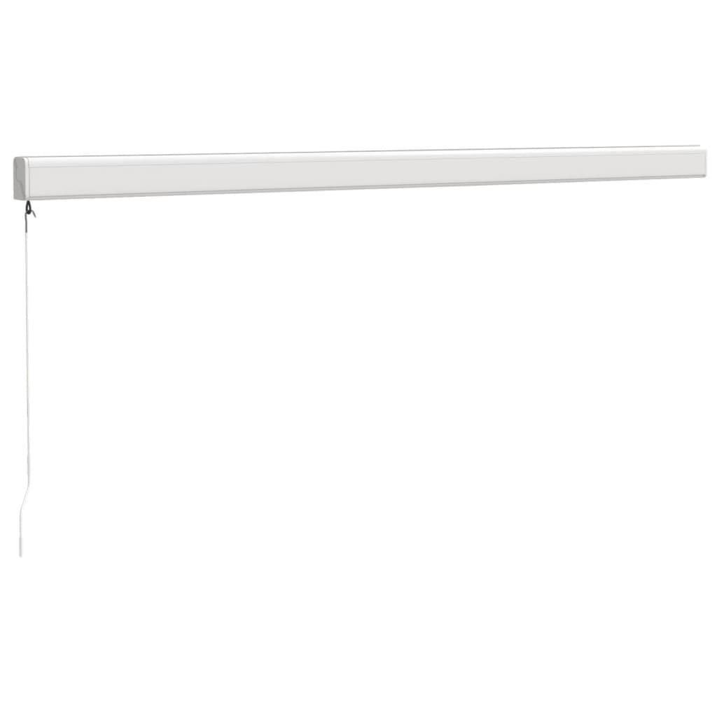 foldemarkise manuel betjening 4,5x3 m stof aluminium creme
