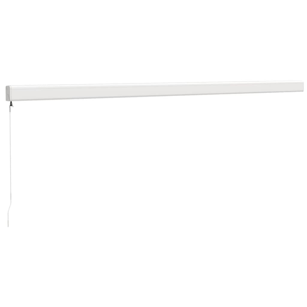 foldemarkise manuel betjening 5x3 m stof aluminium creme