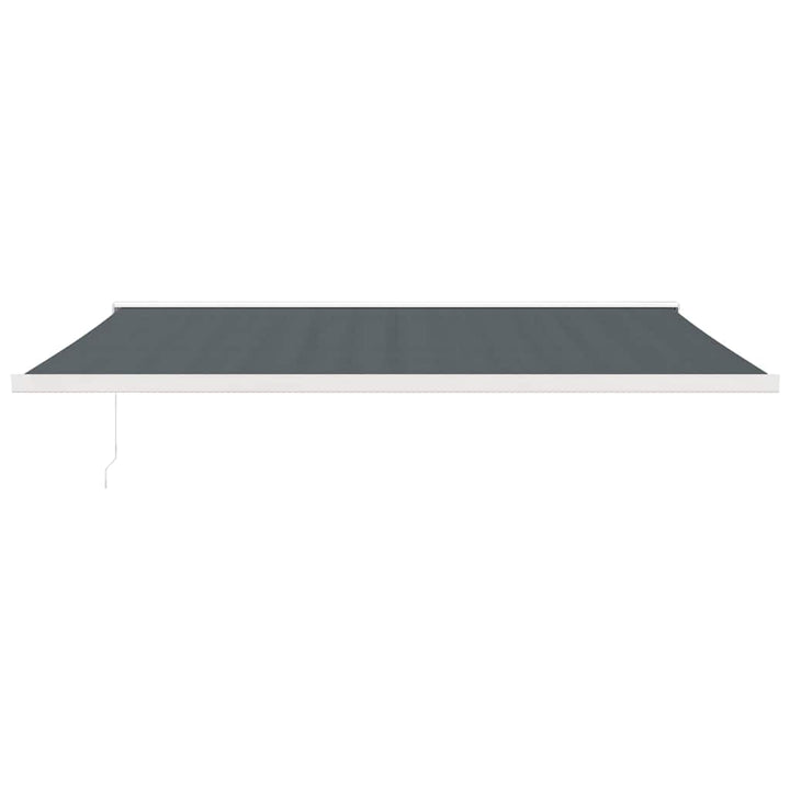 foldemarkise 5x3 m stof og aluminium antracitgrå