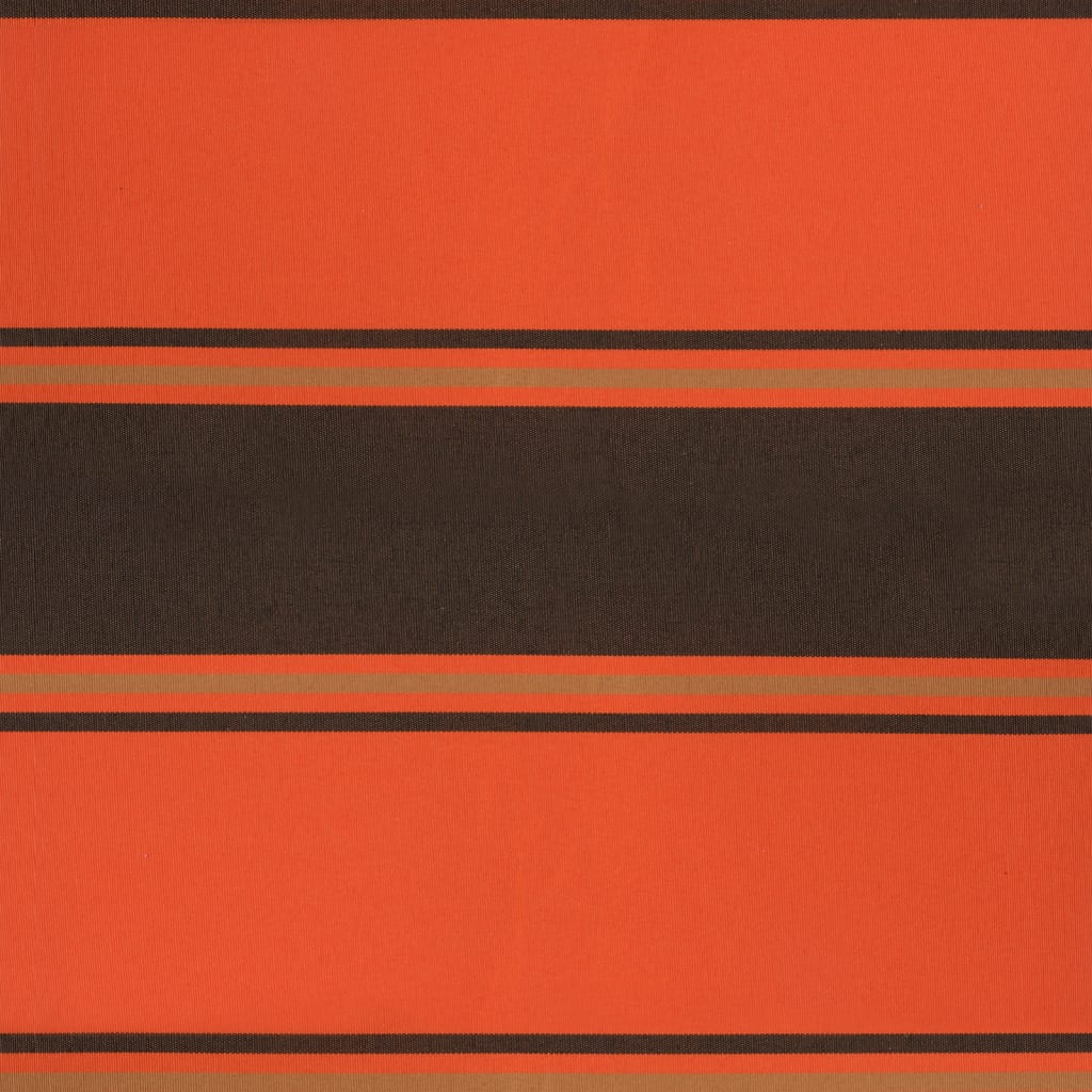 foldemarkise 4,5x3 m stof og aluminium orange og brun