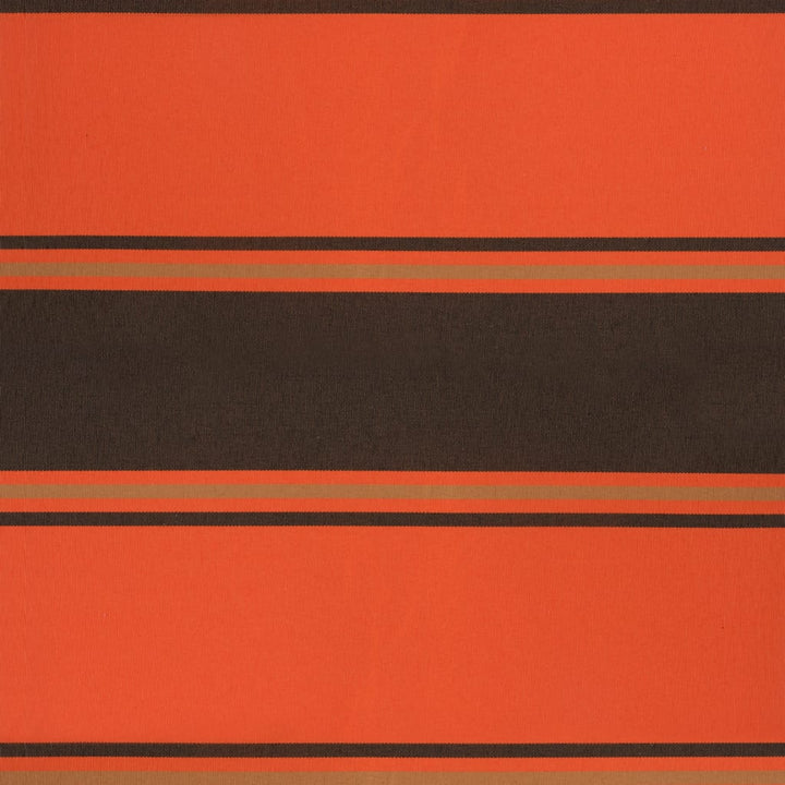 foldemarkise 4,5x3 m stof og aluminium orange og brun