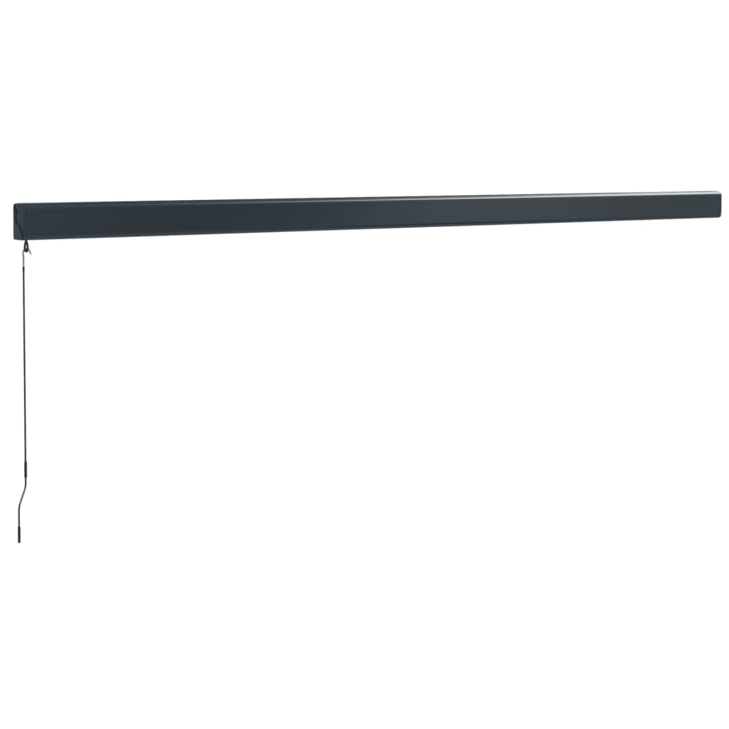 foldemarkise manuel betjening 5x3 m stof aluminium creme