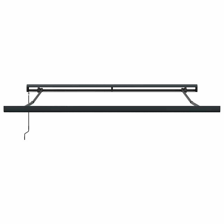 foldemarkise manuel betjening 3x2,5 m stof aluminium gul hvid