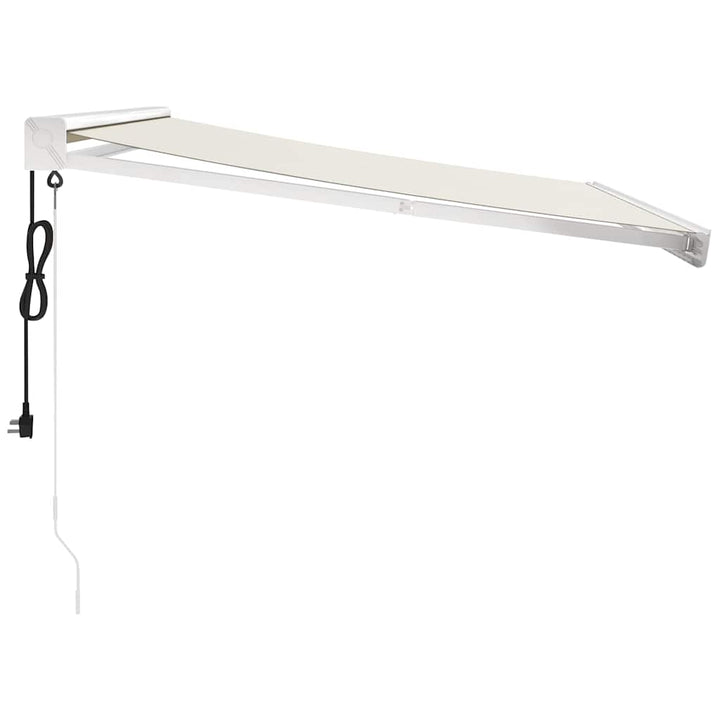 foldemarkise 3,5x2,5 m stof og aluminium cremefarvet