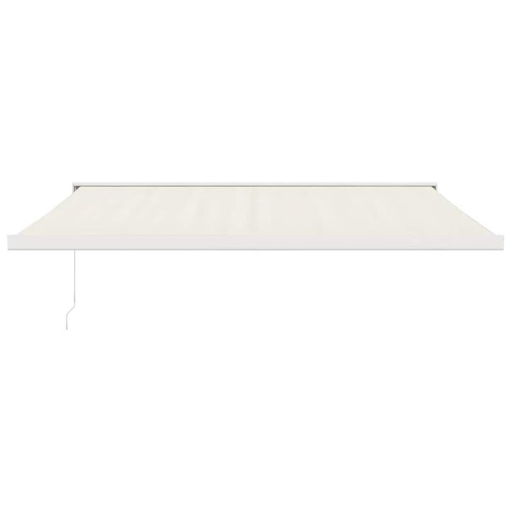 foldemarkise 4x3 m stof og aluminium cremefarvet