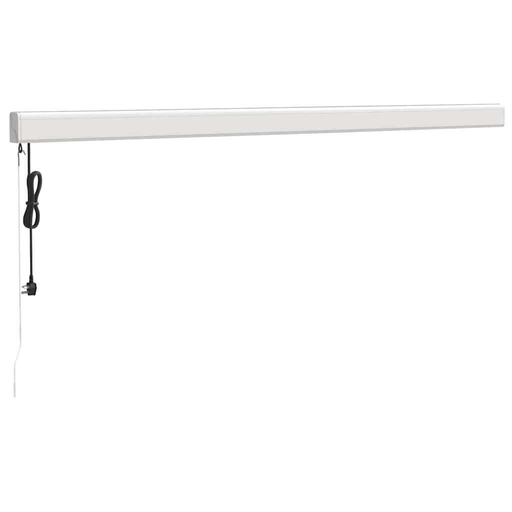 foldemarkise 4x3 m stof og aluminium cremefarvet