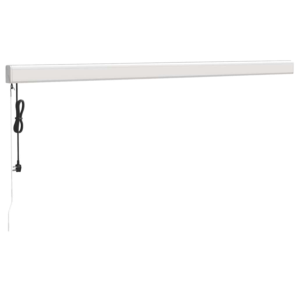 foldemarkise 4,5x3 m stof og aluminium cremefarvet