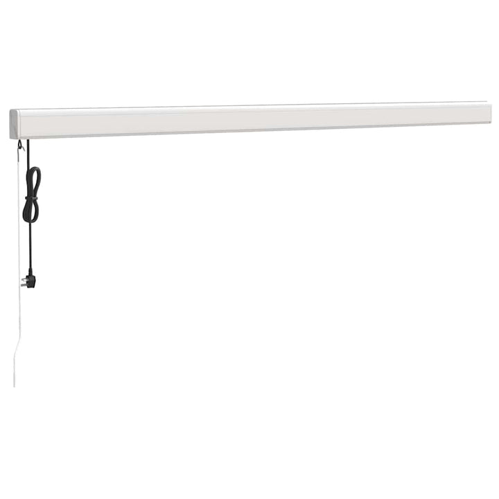 foldemarkise 4,5x3 m stof og aluminium cremefarvet