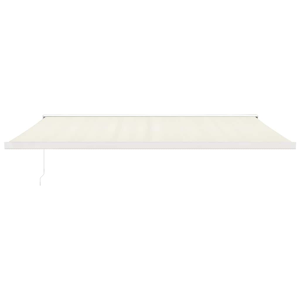 foldemarkise 5x3 m stof og aluminium cremefarvet