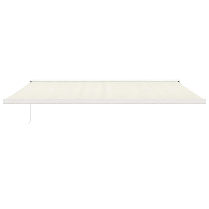 foldemarkise 5x3 m stof og aluminium cremefarvet