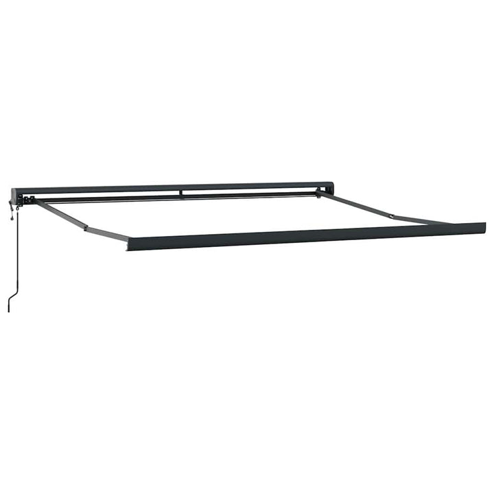 foldemarkise 3,5x2,5 m stof og aluminium gul og hvid