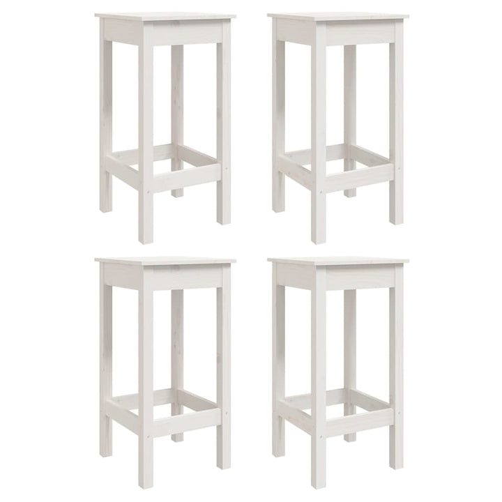 barsæt til haven 5 dele massivt fyrretræ hvid