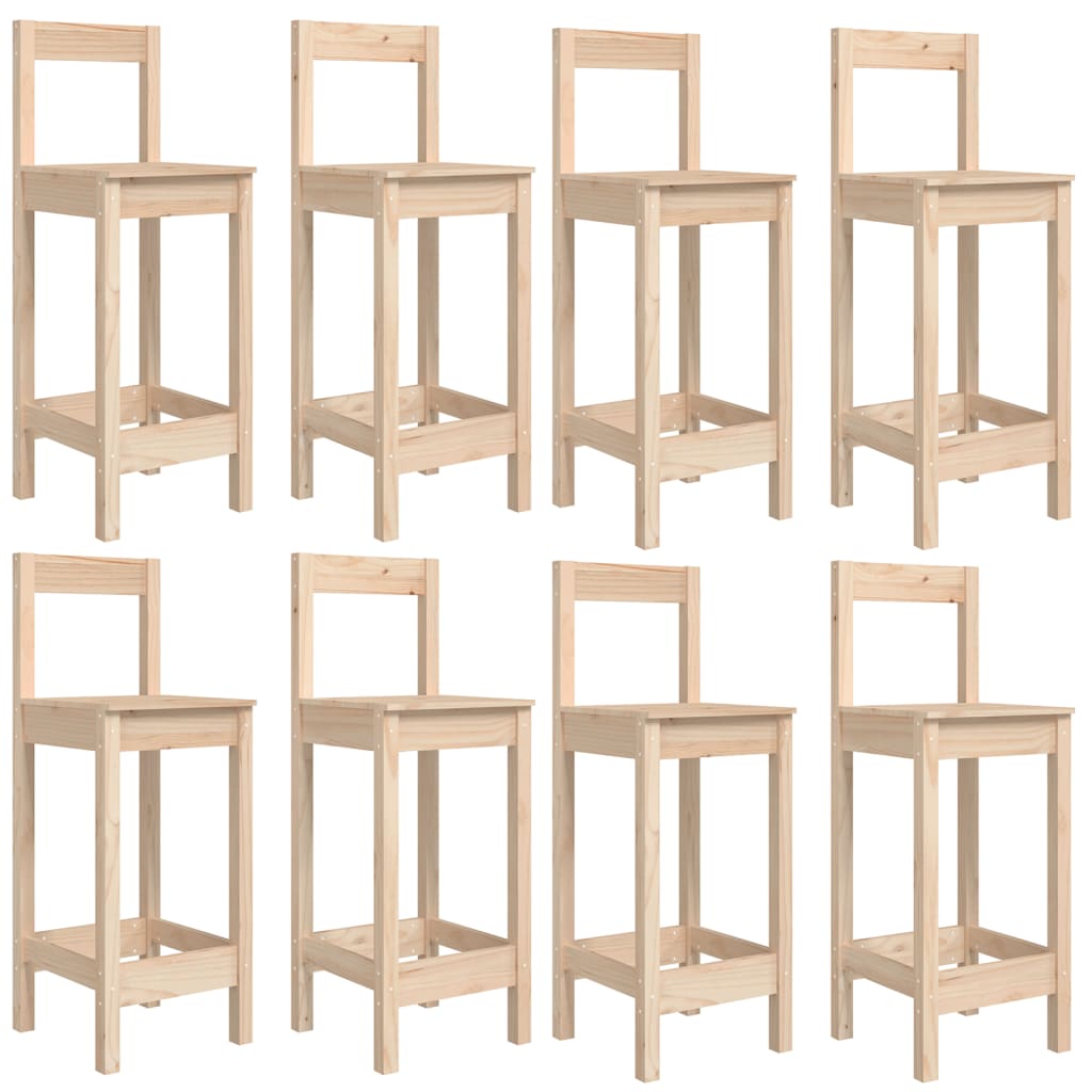 barsæt til haven 9 dele massivt fyrretræ