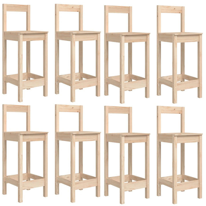 barsæt til haven 9 dele massivt fyrretræ