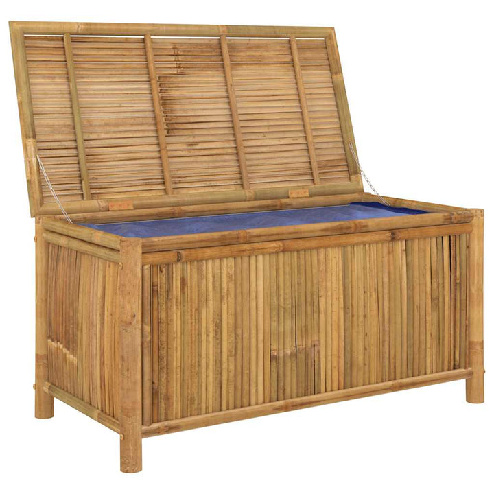 opbevaringskasse til haven 110x52x55 cm bambus