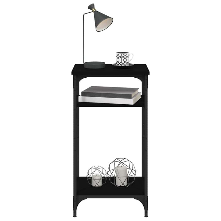 sidebord 40x30x75 cm konstrueret træ sort