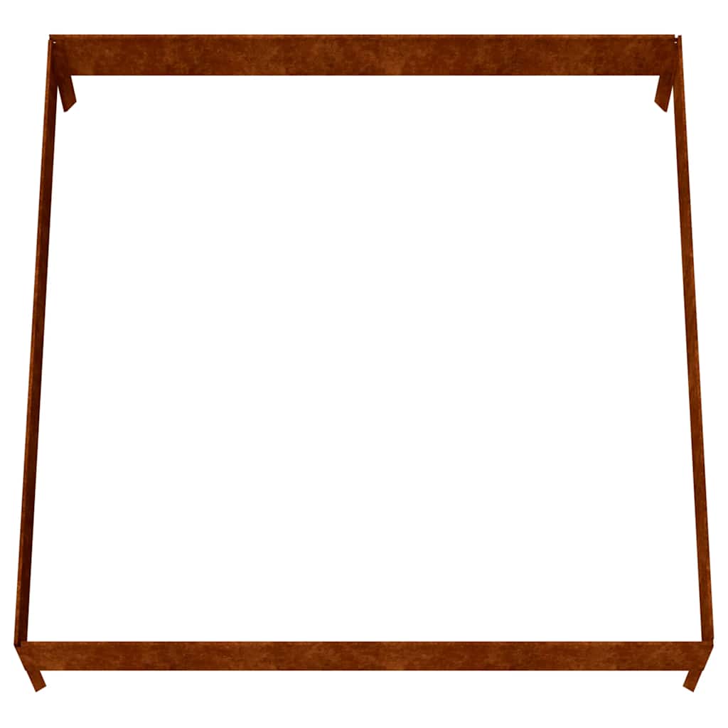 højbed 100x100x26 cm cortenstål