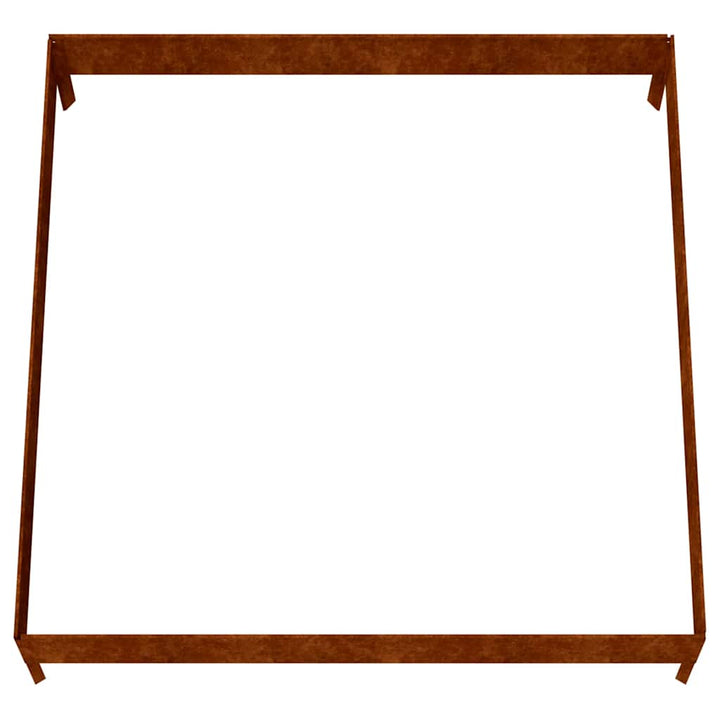 højbed 100x100x26 cm cortenstål