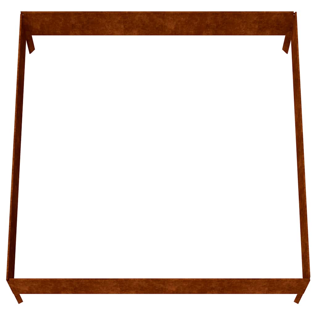 højbed 100x100x33,5 cm cortenstål