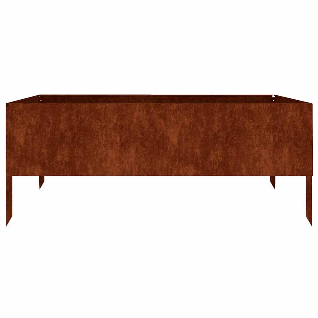 højbed 100x100x41 cm cortenstål