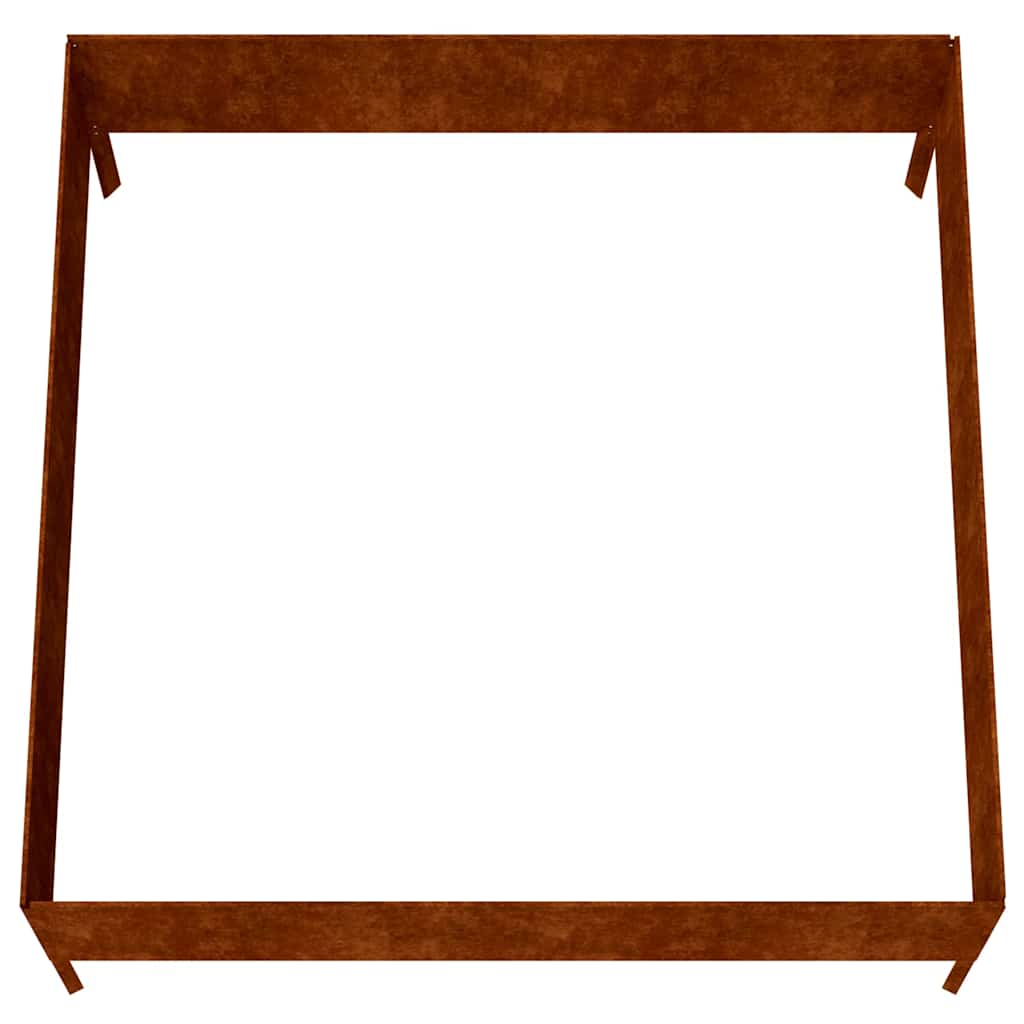 højbed 100x100x41 cm cortenstål
