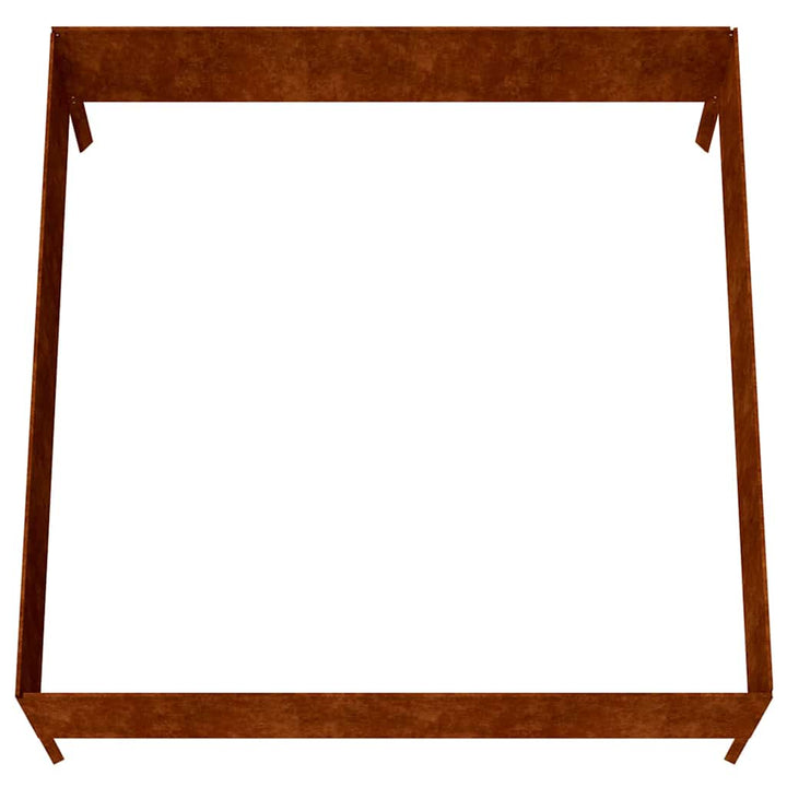 højbed 100x100x41 cm cortenstål