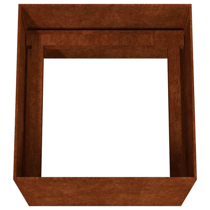 plantekasse 40x41x40 cm cortenstål