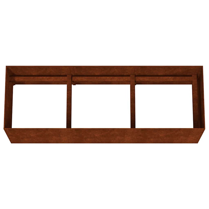 højbed 120x40x40 cm cortenstål