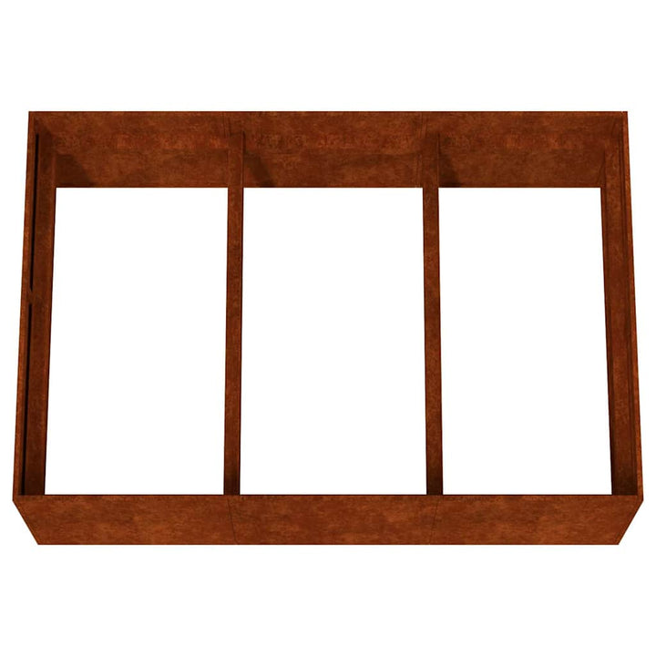 højbed 120x80x40 cm cortenstål