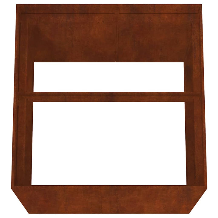 plantekasse 80x80x80 cm cortenstål