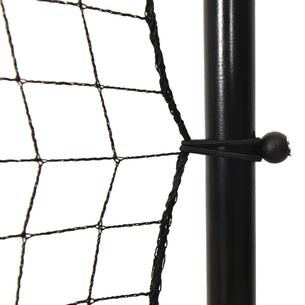 fodbold-rebounder 366x90x183 cm HDPE sort
