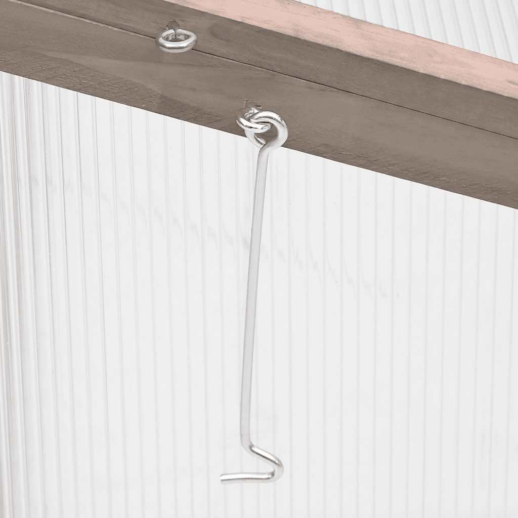 drivhus 110x56x39 cm grantræ grå