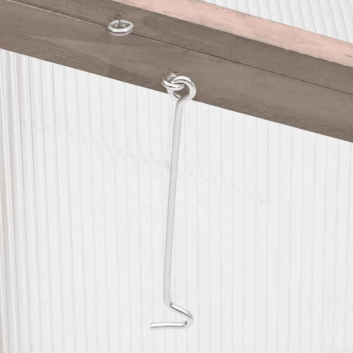 drivhus 110x56x39 cm grantræ grå