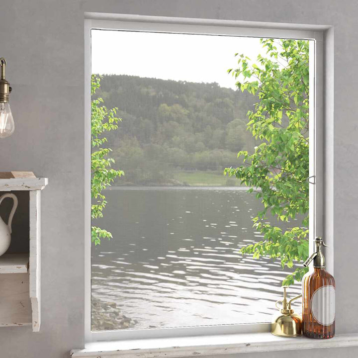 insektnet til vinduer 100x120 cm hvid