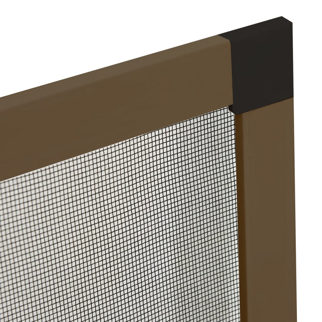 insektnet til vinduer 80x100 cm brun