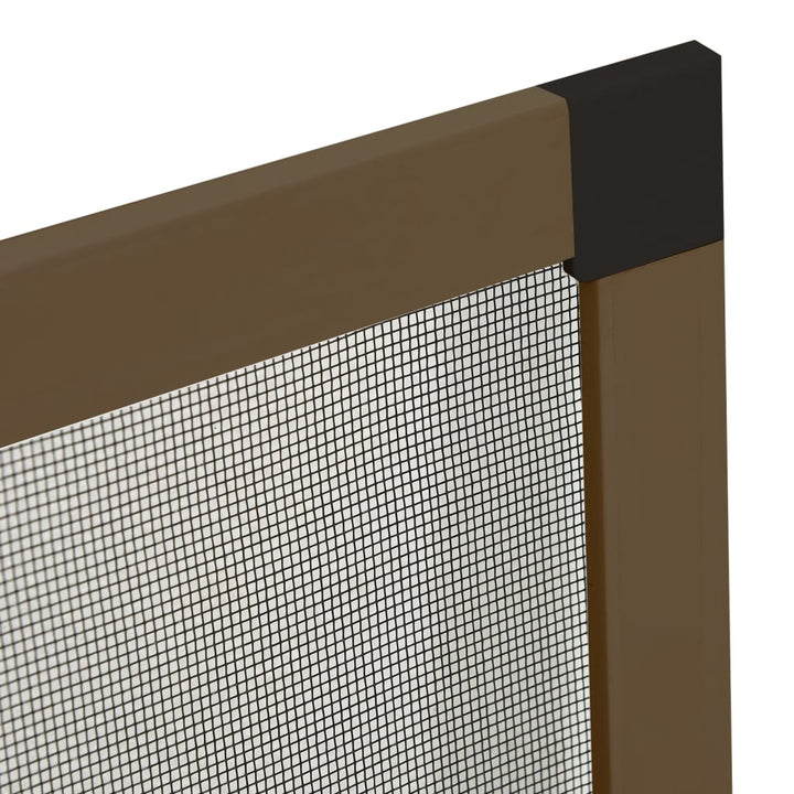 insektnet til vinduer 80x100 cm brun