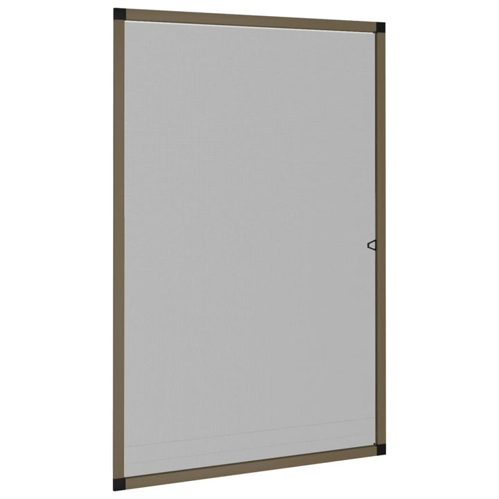 insektnet til vinduer 80x120 cm brun