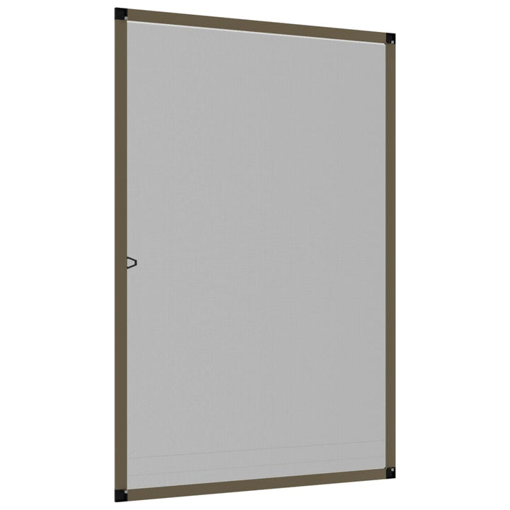 insektnet til vinduer 90x120 cm brun