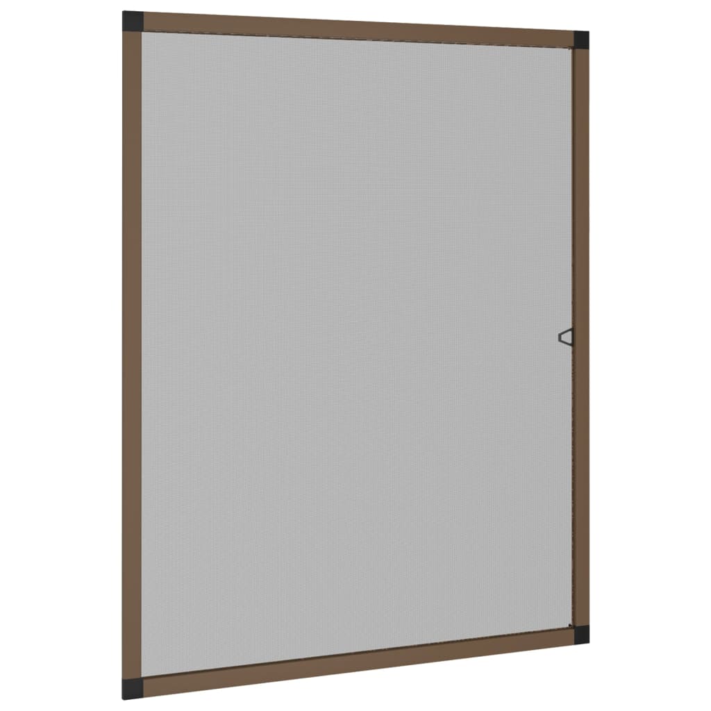 insektnet til vinduer 100x120 cm brun